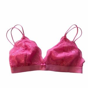 BP. X Claudia Sulewski Pink Lace Bralette Size XS NWOT